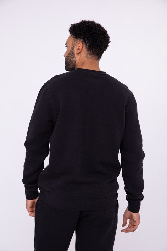 Fleece-Lined Sweatshirt with Zip Pockets