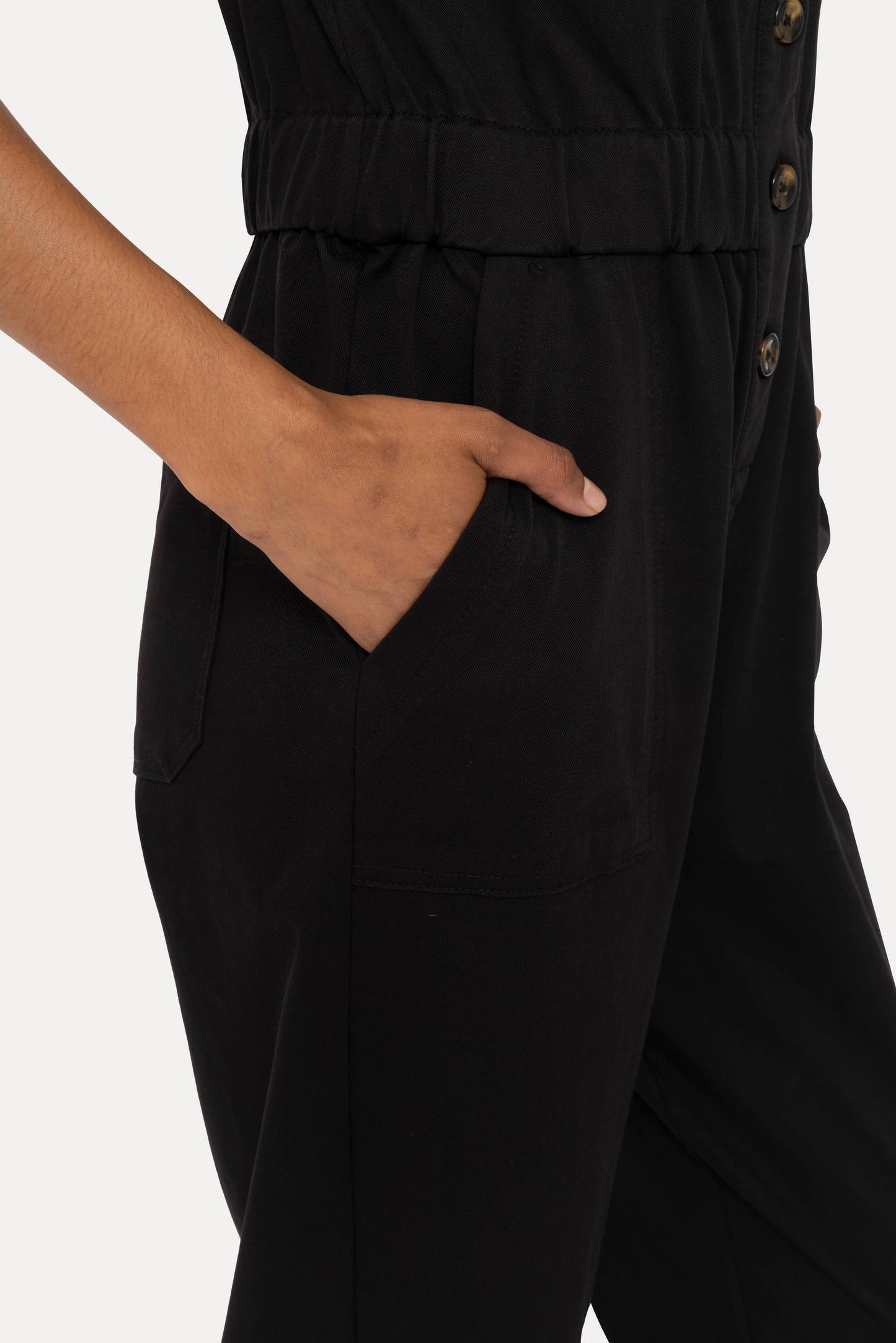 Short Sleeve Utility Style Jumpsuit