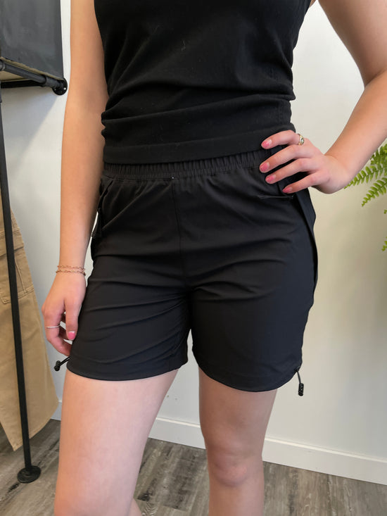 High-Waisted Utility Hiking Shorts