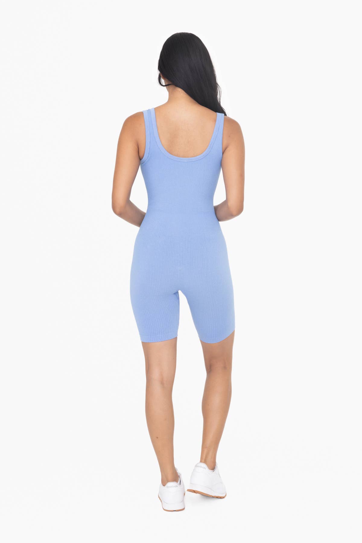 Ribbed Seamless Shorts Romper