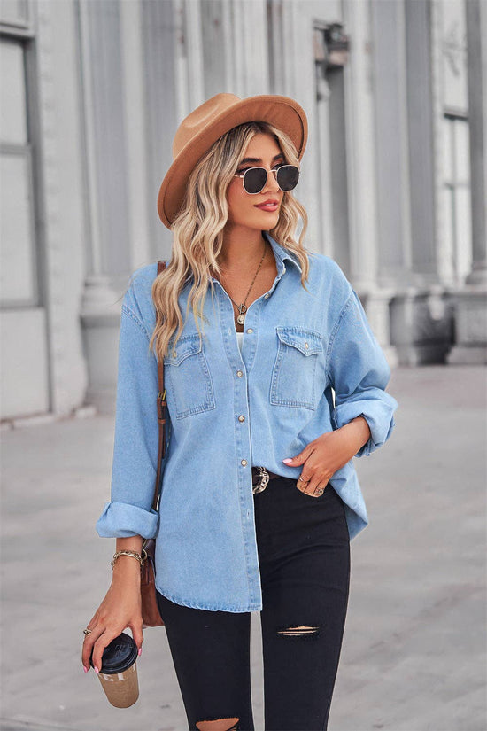 Denim Button Down Shirt